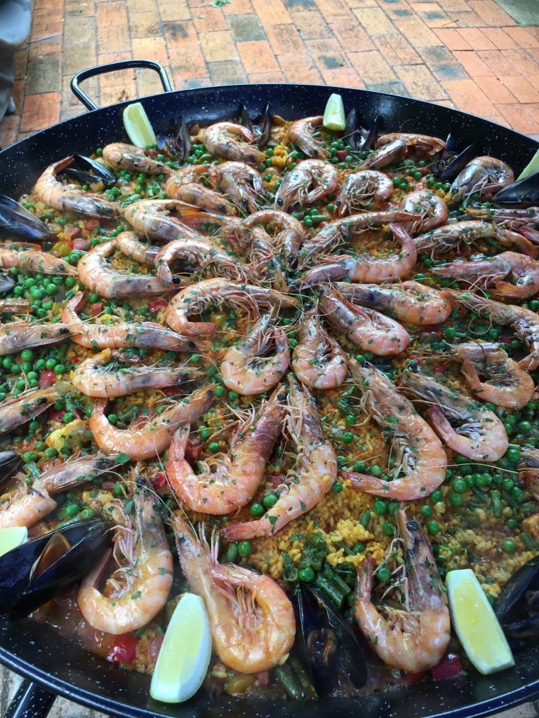 Seafood paella in Central Coast